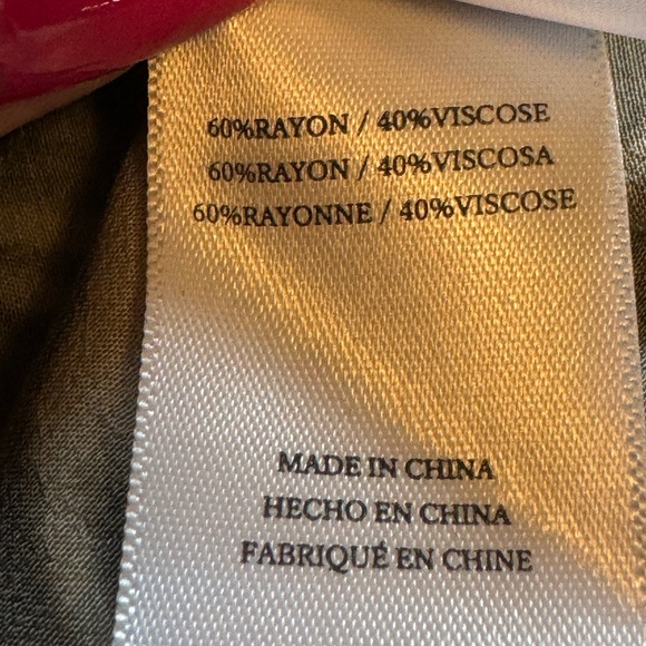 Rails Jasmine Dress Size L Safari Wild Cat Print Smocked Waist Tiered Bottom - Picture 9 of 10